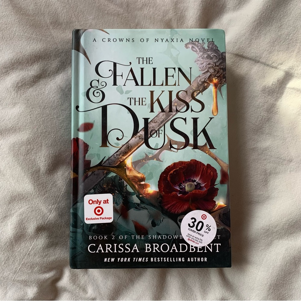 The Fallen & The Kiss of Dusk by Carissa Broadbent Hardcover TARGET EXCLUSIVE